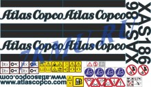 Стикеры на компрессор Atlas Copco Xas186 